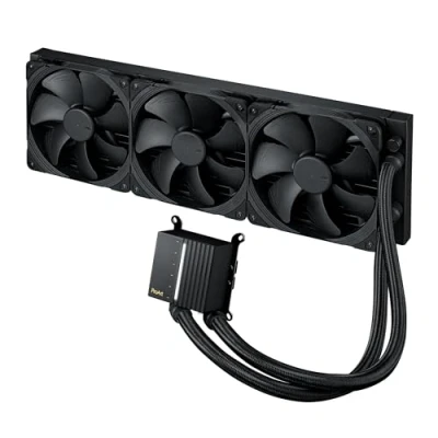 Obrázek ASUS ProArt LC 420 All in One CPU vodní chladič (osvětlený ukazatel stavu systému, 3x Noctua NF A14 industrialPPC 2000 PWM 140 mm ventilátor radiátoru, zesílené 450 mm, splevené hadice, černý)
